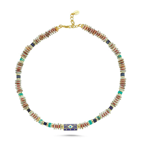 שרשרת אמור גוונים כחולים