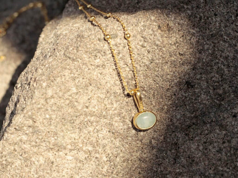 שרשרת תליון אקוומרין