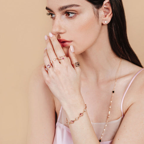 טבעות עם קריסטלים של סברובסקי