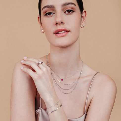 צמיד באגט בשילוב עם תכשיטים נוספים