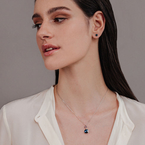 עגילי איריס כחול ברמודה