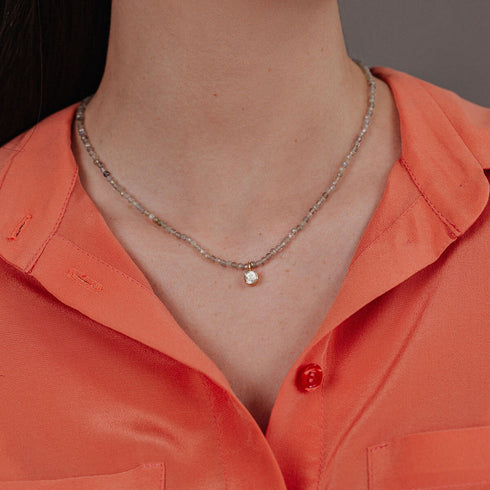 שרשרת משובצת יהלום פאבה