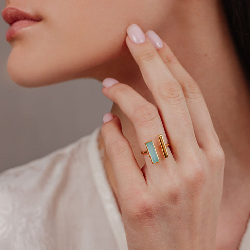 טבעת אקוומרין