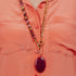 שרשרת עם חרוזי ג'ייד ואבן אוניקס ורוד