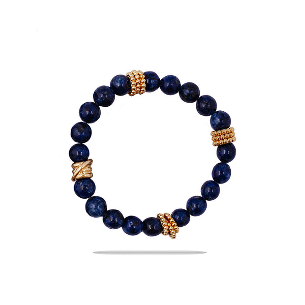 צמיד ג'ייד כחול נייבי