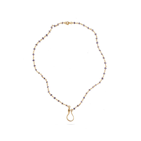 שרשרת נחש חרוזי אמטיסט