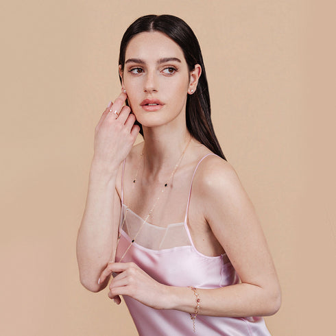 שרשרת ארוכה עם קריסטלים של סברובסקי