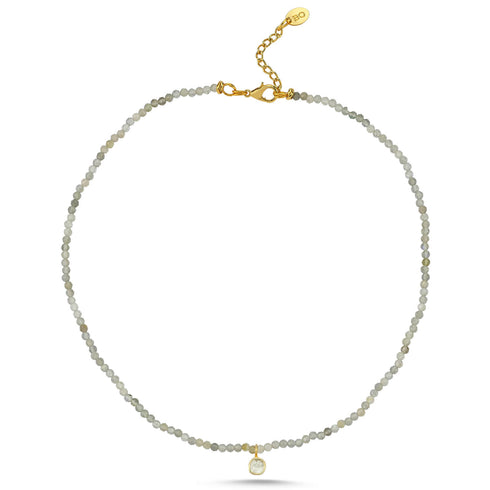 שרשרת לברדורייט יהלום