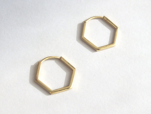 עגילי חישוק הקסגון